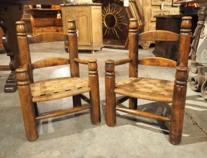 pair of circa 1940 charles dudouyt style french low chairs in carved beech 2573