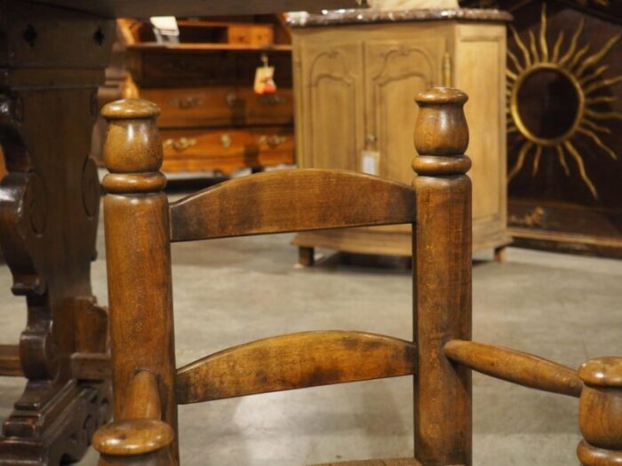 pair of circa 1940 charles dudouyt style french low chairs in carved beech 6509