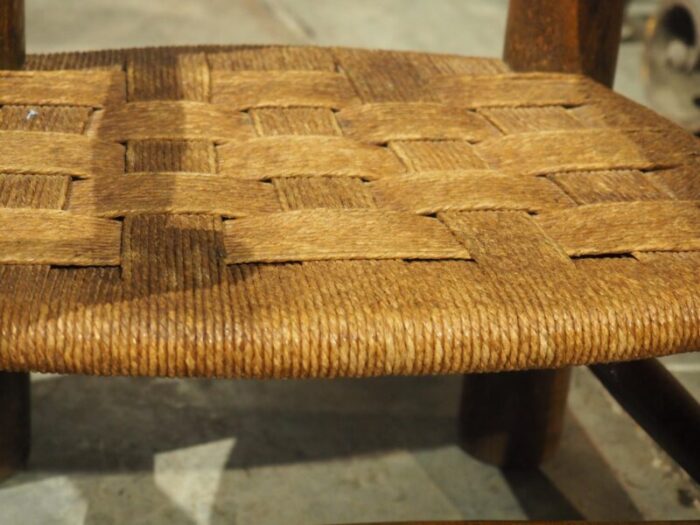 pair of circa 1940 charles dudouyt style french low chairs in carved beech 6728