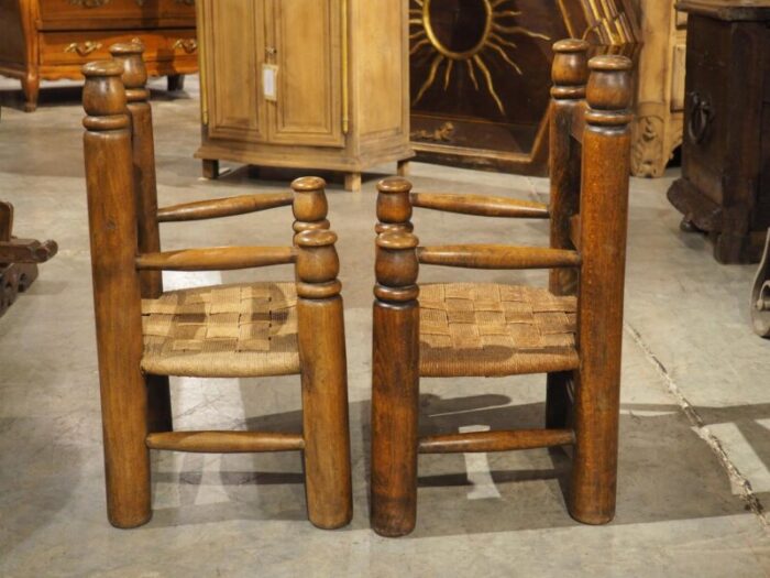 pair of circa 1940 charles dudouyt style french low chairs in carved beech 8302