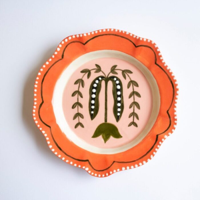 pea pod decorative plate by julie brouant 1