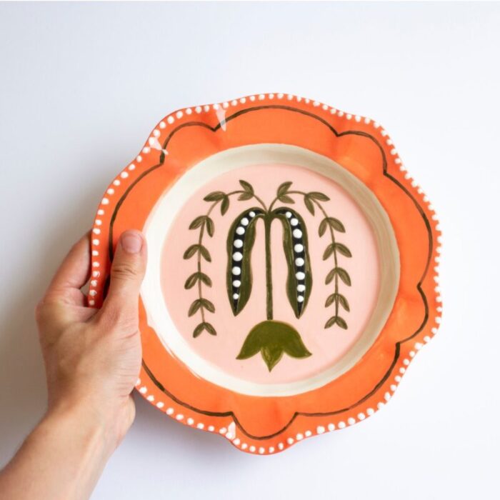 pea pod decorative plate by julie brouant 3