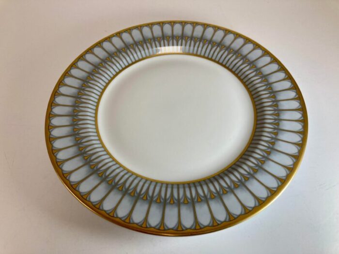 phillipe deshoulieres arcade gris gray and gold saladdessert plates set of 4 2280