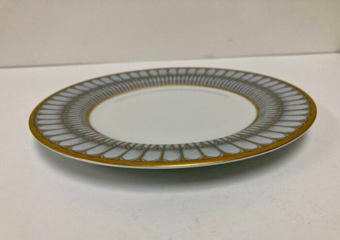 phillipe deshoulieres arcade gris gray and gold saladdessert plates set of 4 5545