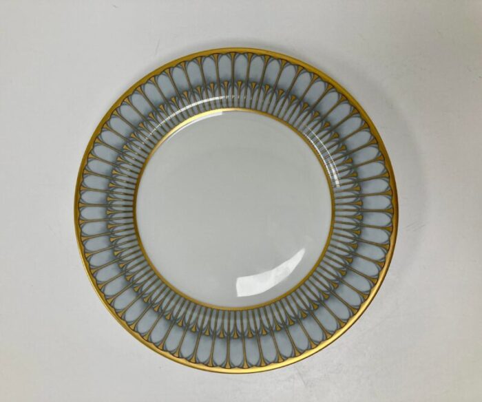 phillipe deshoulieres arcade gris gray and gold saladdessert plates set of 4 7168