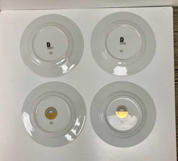 phillipe deshoulieres arcade gris gray and gold saladdessert plates set of 4 8568