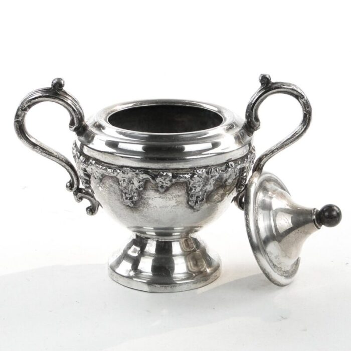 plated brass sugar bowl from seranco united kingdom 1950s 7