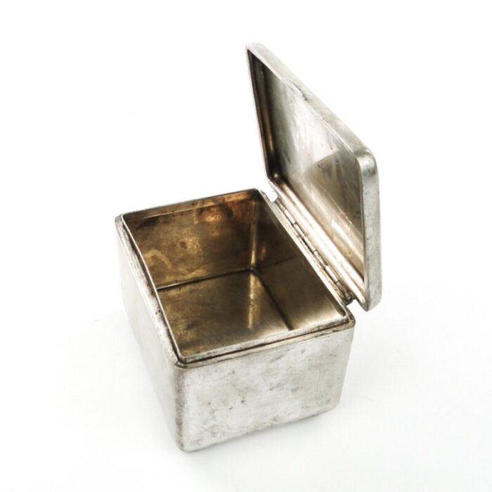 plated brass sugar box from jarra poland 1930s 8