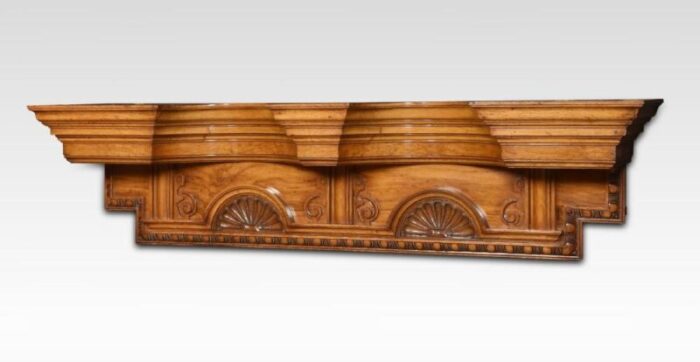 pollard oak overdoor pediment 3