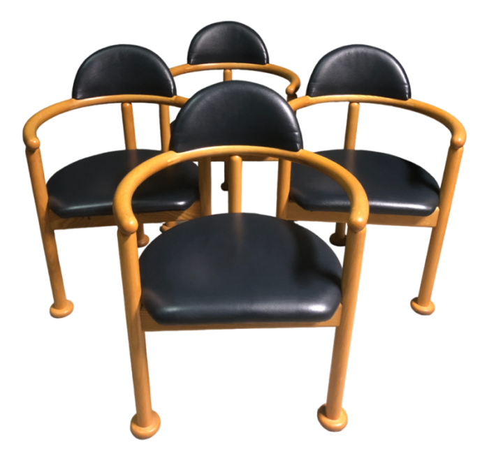 postmodern dining chairs 1980s set of 4 5639