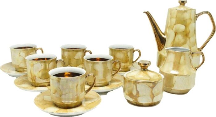 postmodern roman coffee set from chodziez poland 1960s set of 14 1