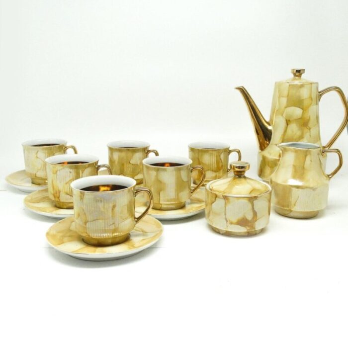 postmodern roman coffee set from chodziez poland 1960s set of 14 2