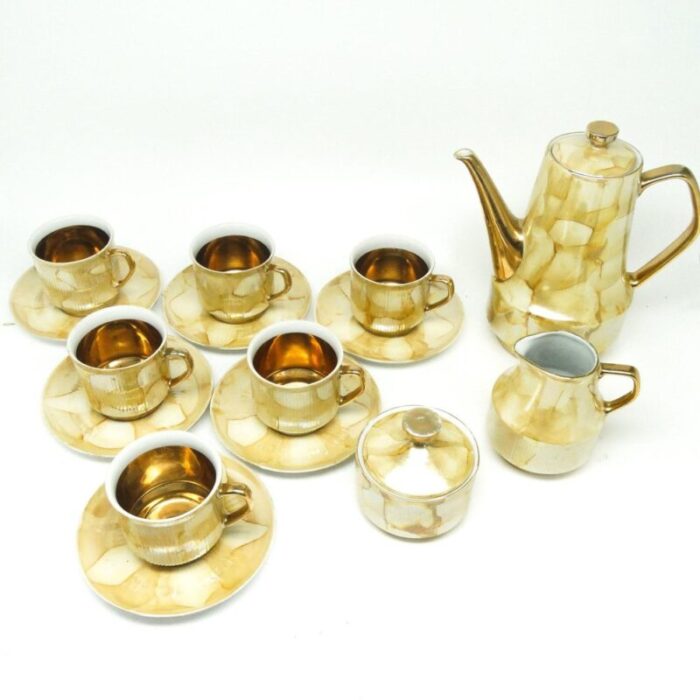 postmodern roman coffee set from chodziez poland 1960s set of 14 4