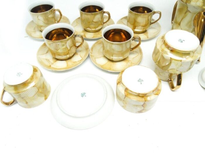 postmodern roman coffee set from chodziez poland 1960s set of 14 6