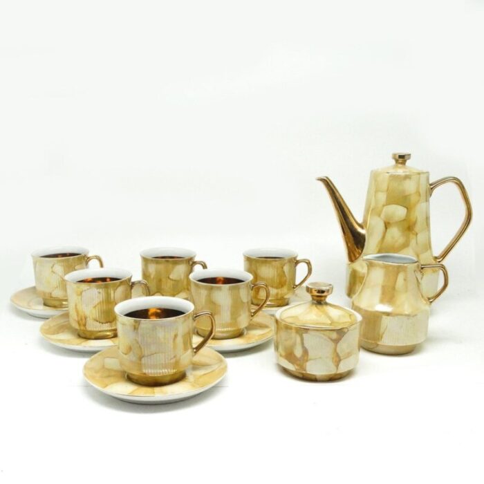 postmodern roman coffee set from chodziez poland 1960s set of 14 7