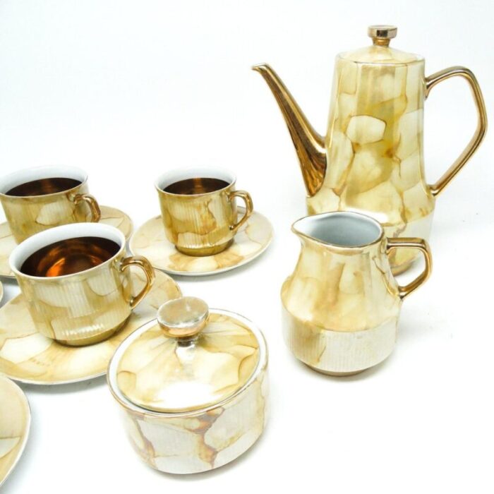 postmodern roman coffee set from chodziez poland 1960s set of 14 9