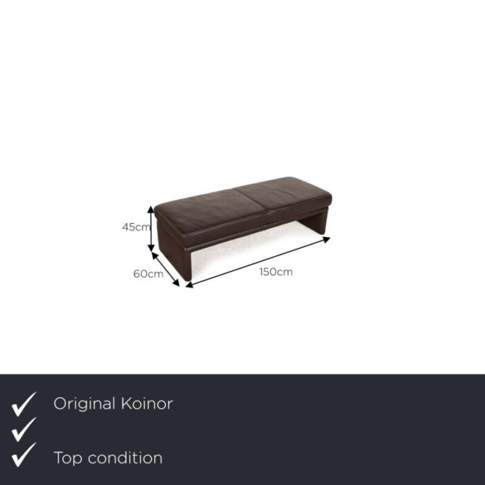 raoul leather stool from koinor 4357