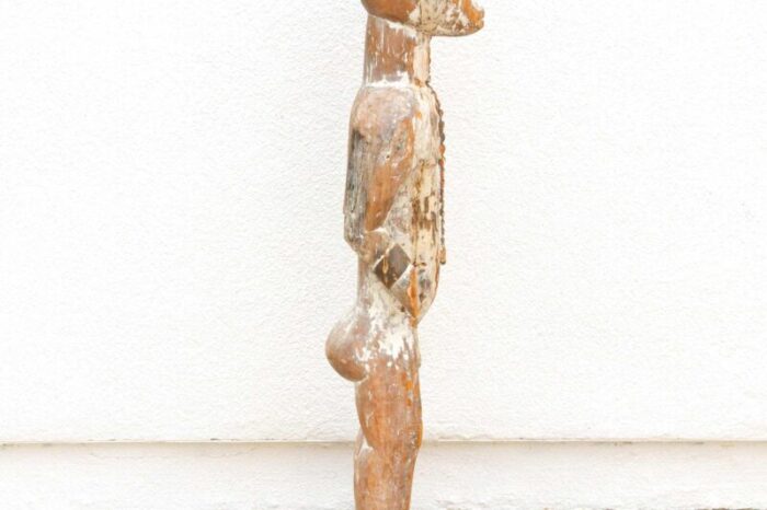 rare antique standing igbo male figure 0918