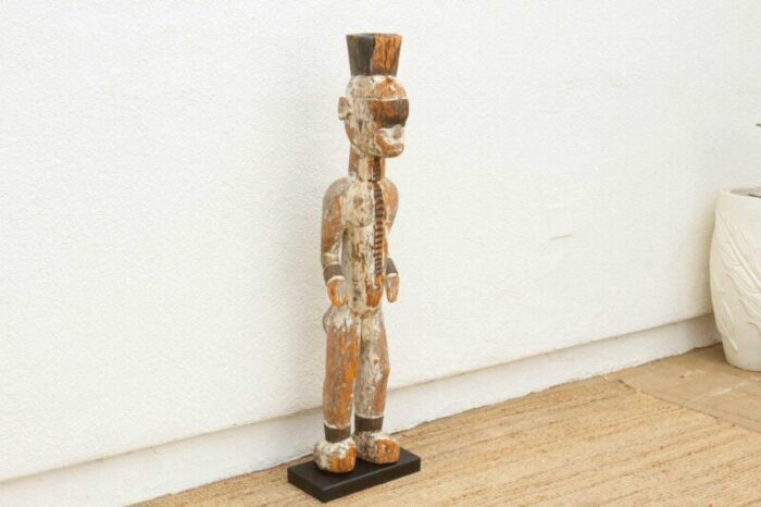 rare antique standing igbo male figure 3480