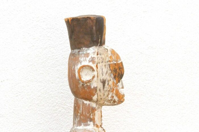 rare antique standing igbo male figure 5447