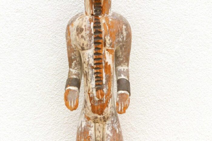 rare antique standing igbo male figure 7344