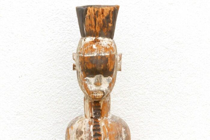 rare antique standing igbo male figure 8278