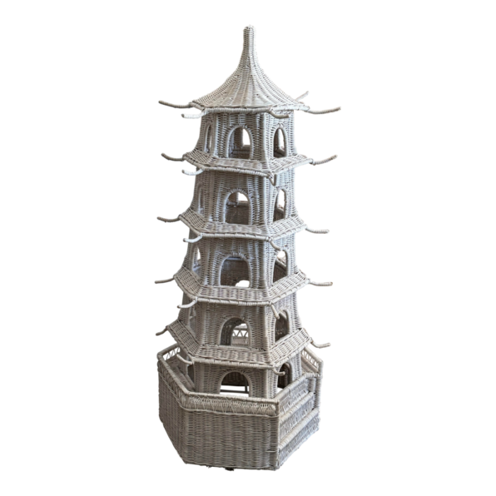 rattan pagoda birdfeeder 3160