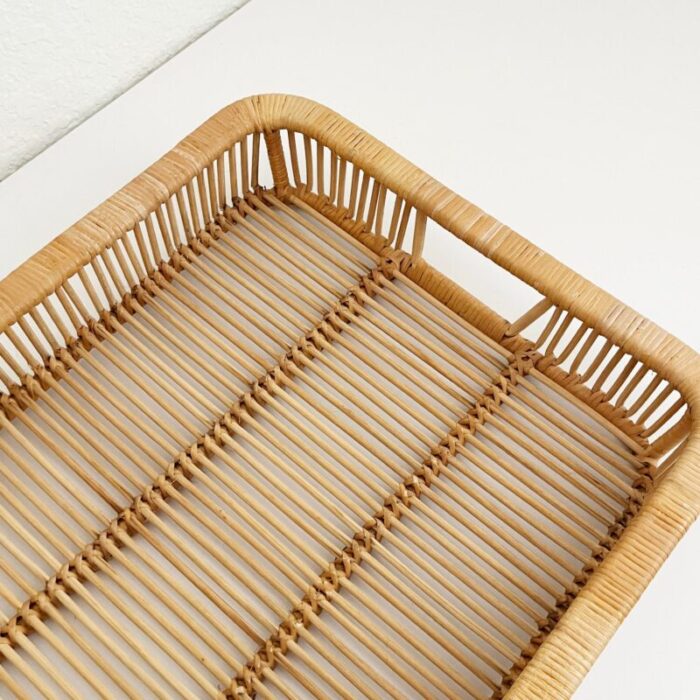 rattan tray by artek finland 1960s 0654