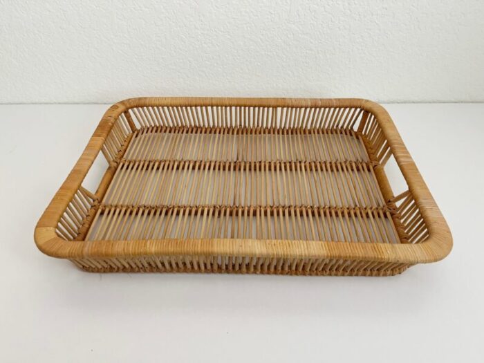 rattan tray by artek finland 1960s 1005