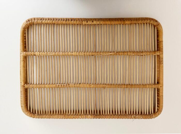 rattan tray by artek finland 1960s 3836