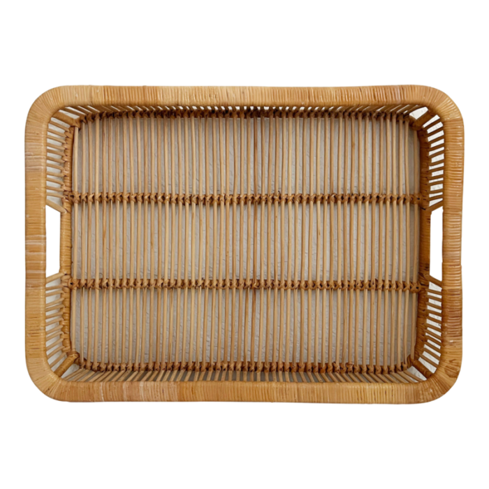 rattan tray by artek finland 1960s 3984