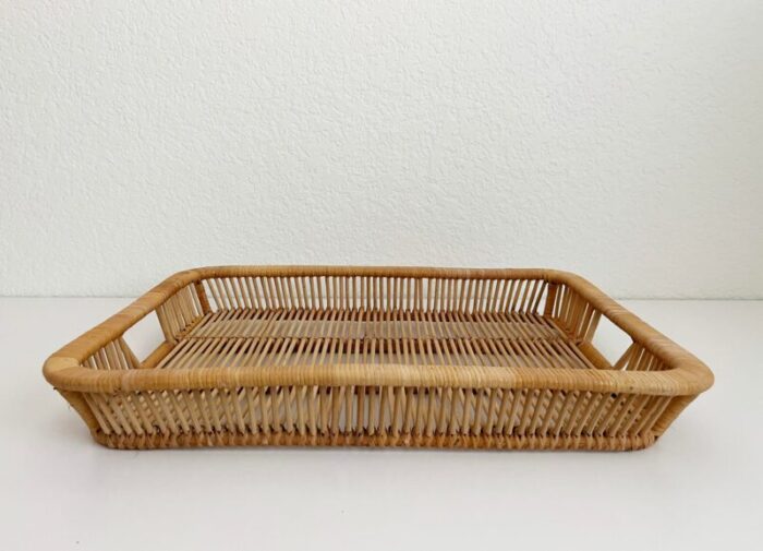 rattan tray by artek finland 1960s 6937