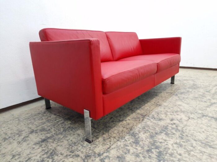 red leather 2 seater ds 118 sofa from de sede 1250