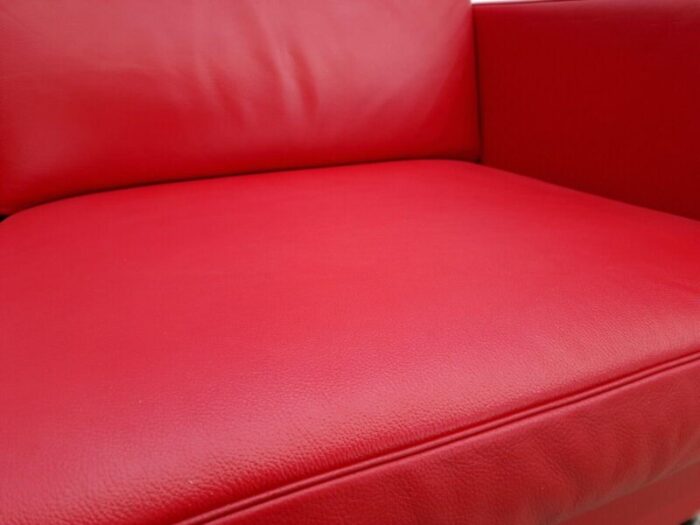 red leather 2 seater ds 118 sofa from de sede 2278