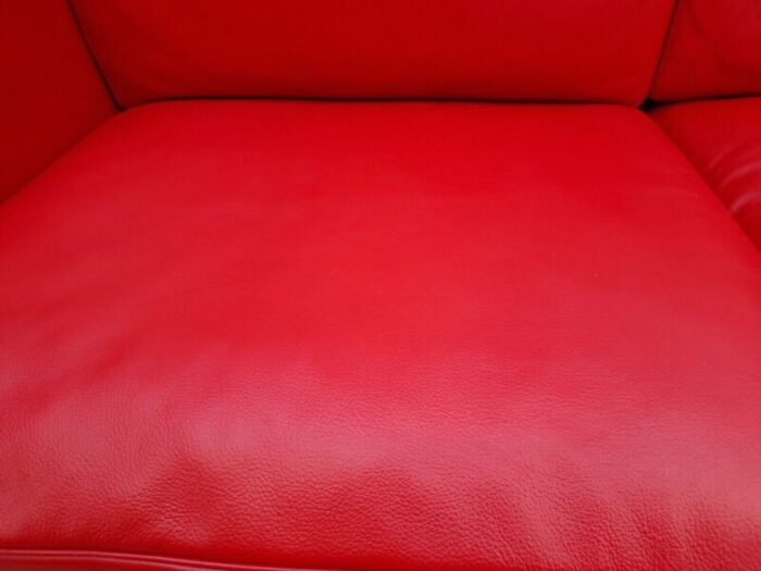 red leather 2 seater ds 118 sofa from de sede 7367