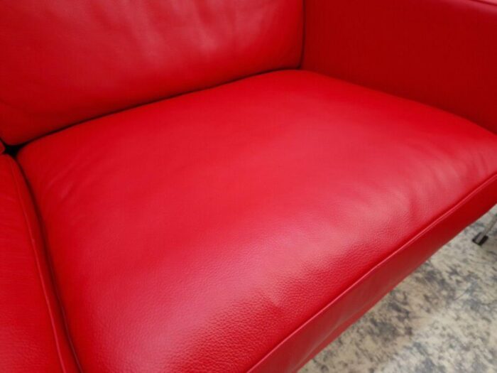 red leather 2 seater ds 118 sofa from de sede 7688