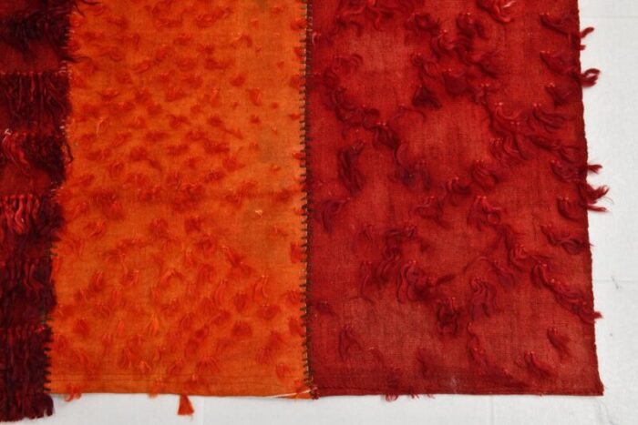 red orange tones kilim rug 1964 14