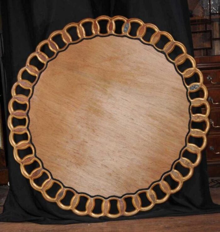 regency english round gilt mirrors 3