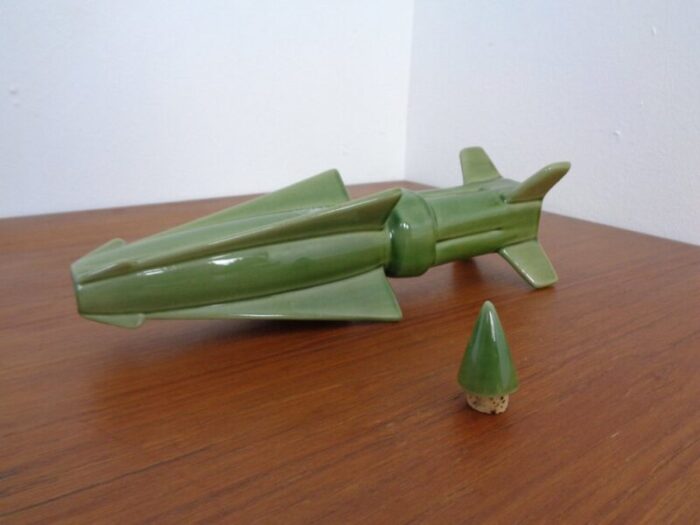 rocket ceramic decanter germany 1960s 8