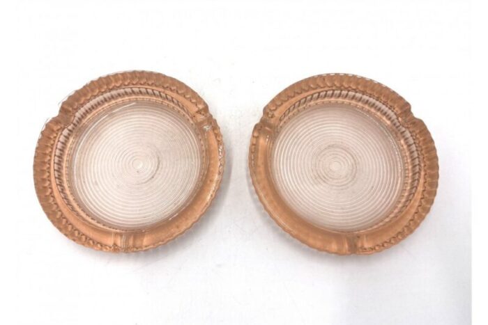 rosaline ashtrays poland 1930s set of 2 5