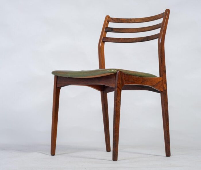 rosewood dining chairs by vestervig eriksen for brdr tromborg denmark 1960s set of 6 6804