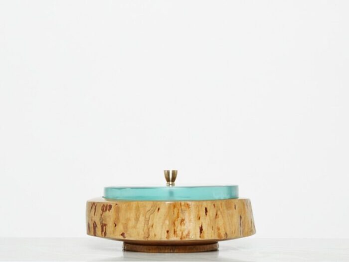 satinwood glass box by pietro chiesa for fontana arte 1940s 1