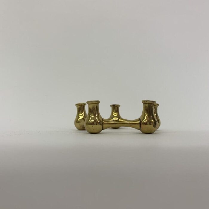 slim tapered brass candlesticks by jens quistgaard denmark 1950s 5