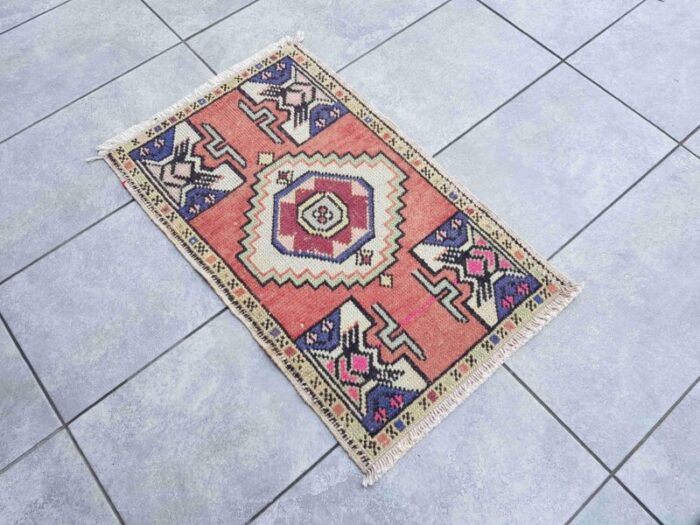 small anatolian decorative area rug 1960 0993