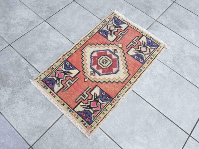 small anatolian decorative area rug 1960 8075