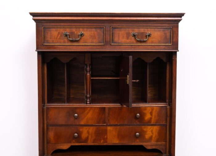 small georgian mahogany secretary england 1960s 4373