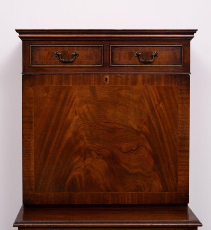 small georgian mahogany secretary england 1960s 8567