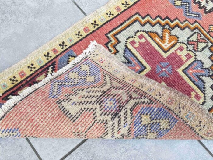 small handknotted floor rug 1960s 2288