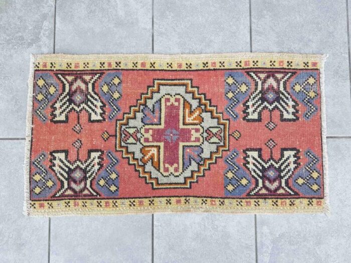 small handknotted floor rug 1960s 5227