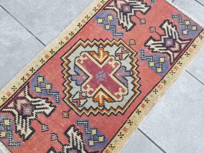 small handknotted floor rug 1960s 5342